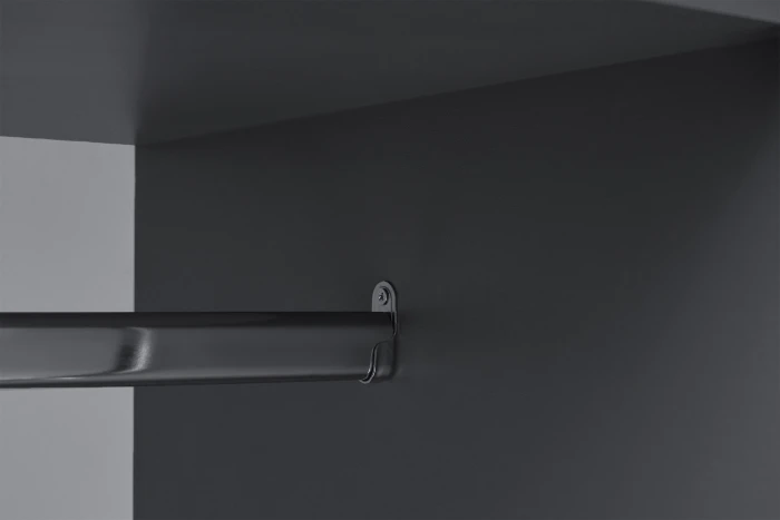 Прямая композиция шкафов Норд, Графит/Графит софт