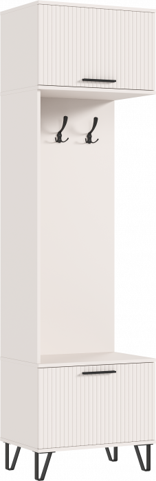 Флэш Прихожая Шкаф с вешалками (Кашемир, Кашемир)