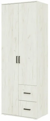 Алтея Шкаф 2-х ств 800 дуб крафт белый