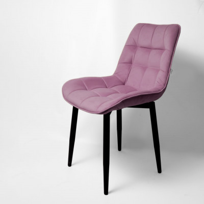 Стул &quot;Бостон&quot; белый матовый Velutto 11 пыльная роза