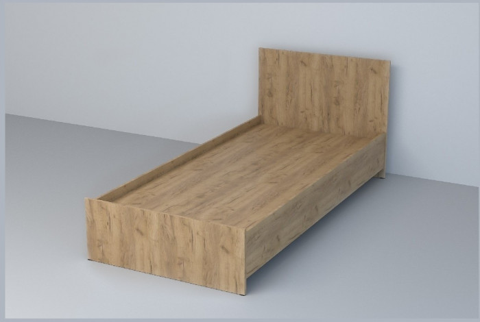 Эго Кровать арт.032 (0,9) (Бетон Светлый)