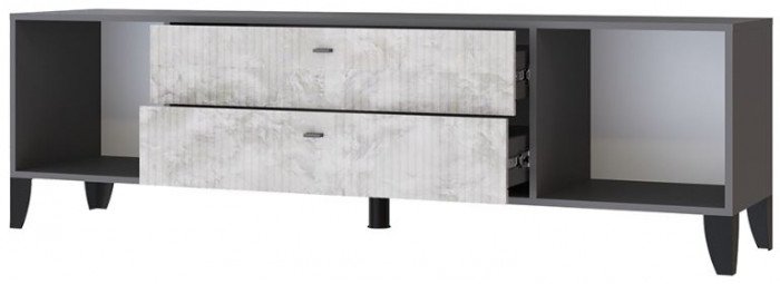 Тумба ТВ Парус-10 графит/мальта