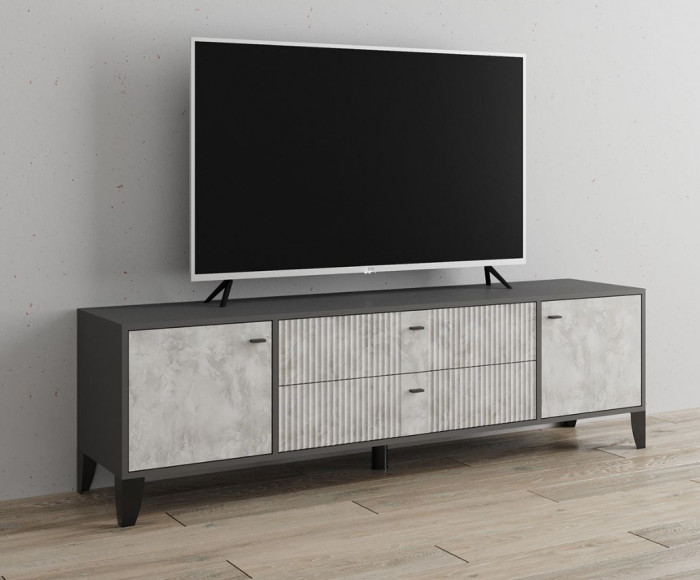 Тумба ТВ Парус-10 графит/мальта
