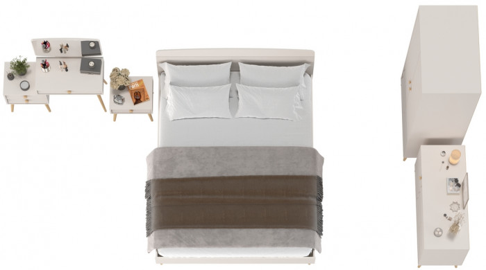 Афина Спальня 24-1600, кашемир серый