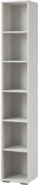 Ливорно Пенал с полками ЛШ-1 ясень анкор светлый патина серебро