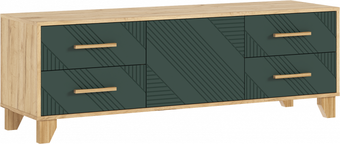 Ирис Тумба ТВ 1500, Браш Мени Грин/Дуб Крафт