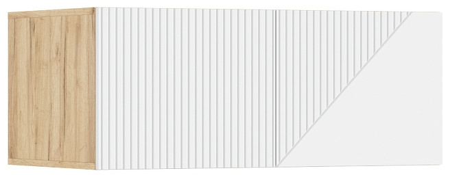 Антресоль к шкафу Ирис (900), Крафт золотой/Браш вайт