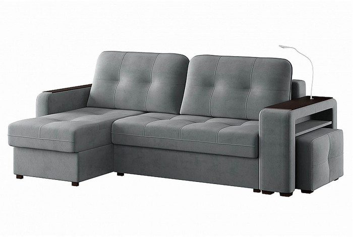 Диван угловой Smart 4 Б3-1Пф-2Т-Б4 Велюр Вивальди 8