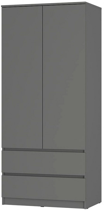 Симпл ШК-03 шкаф 2-х створчатый графит