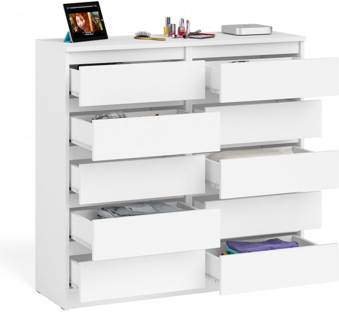 Мори Комод МК1200.10, цвет белый, ШхГхВ 120,4х41х115 см.