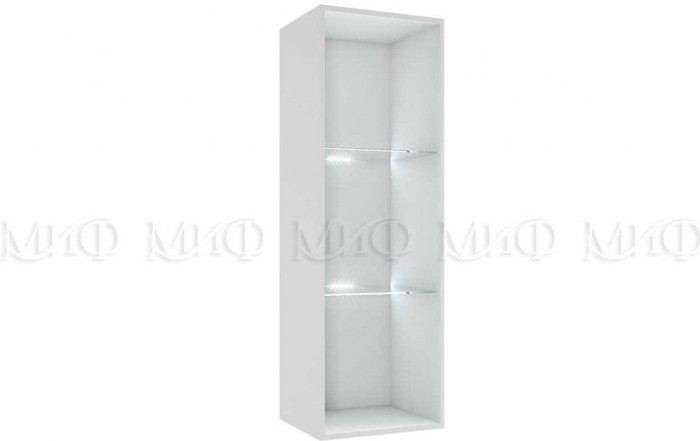 Флорис ШК-007 Шкаф-витрина однодверный, черный