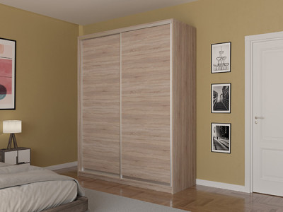 Шкаф-купе Лаурус 3 Сонома Светлый 180х45х220 см