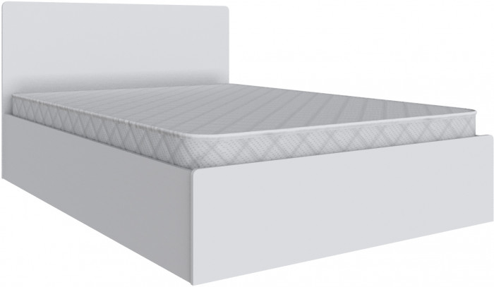 Кровать 140х200 Мадрид с настилом ДСП (МД-1), Белый