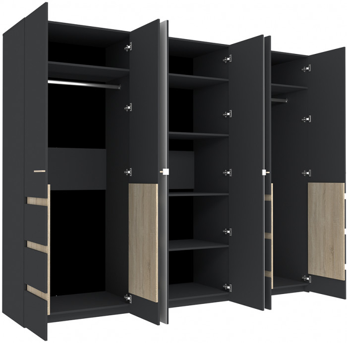 Спальня Анона антрацит. Комплект 2