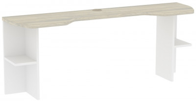 Надстройка для стола Аурелио 85, Блэквуд Сатиновый - Белый