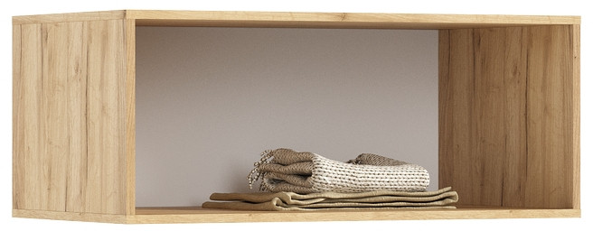 Антресоль к шкафу Ирис (900), Крафт золотой/Браш графит