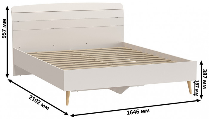 Афина Спальня 25-1600, кашемир серый