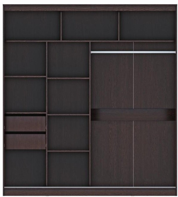 Шкаф-купе Комфорт 12 Прайм ЛДСП 2000 (Крафт белый)