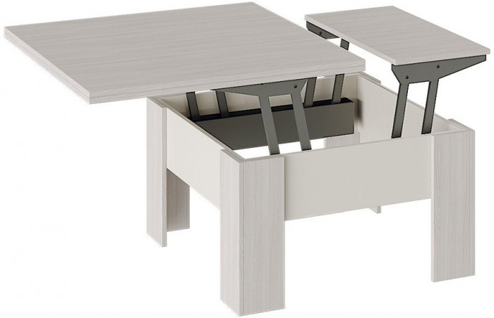 Стол журнальный Тип 10 (Дуб Крафт Белый)