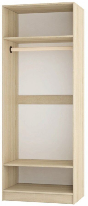 Колибри-лофт Шкаф дуб сонома/ателье светлое+акрил белый