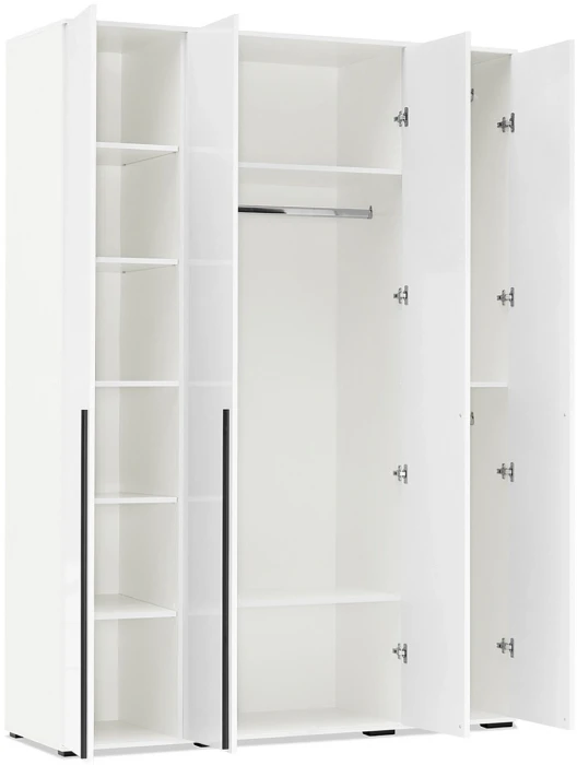 Спальня Норд + Челси, композиция 2, Белый глянец/Белый