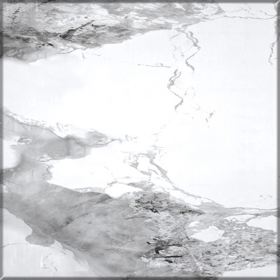 Обеденный стол Мебель--24 DT-27, цвет белый мрамор(глянцевая), ШхГхВ 120х70х75 см., столешница камень 10,5 мм., ножки металл, макс. нагрузка 80 кг.