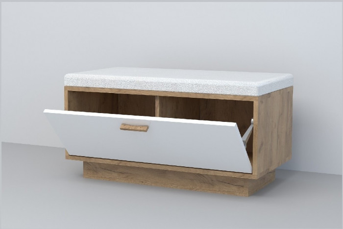 Эго Обувница ОБ-1 ПД (Камень Темный/Бетон Светлый)