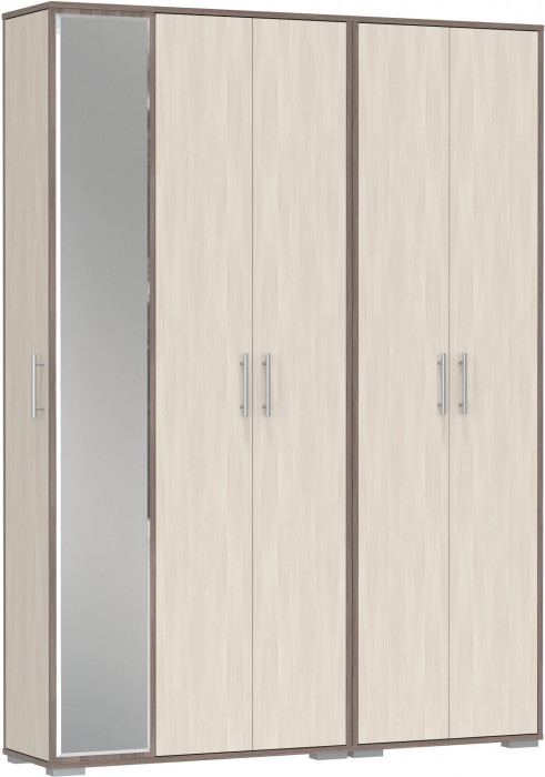 Прихожая Домино-мини + Шкаф для одежды Домино, бодега тёмный/бодега светлый