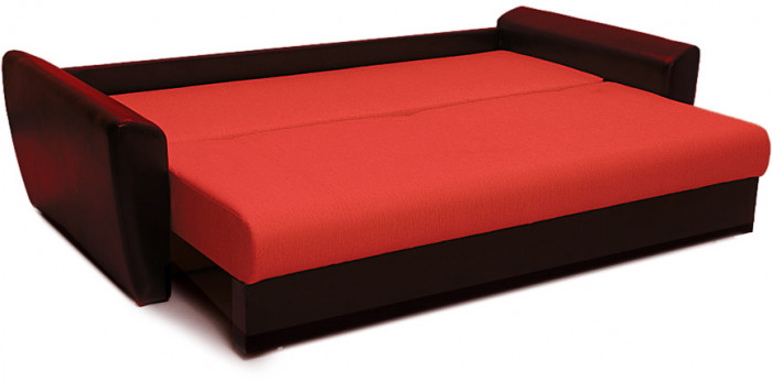 Диван еврокнижка Амстердам 160 рогожка красная