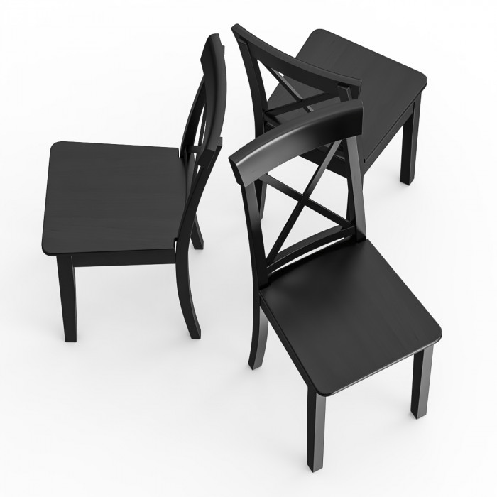 Три стула Мебель--24 Гольф-14 разборных, венге