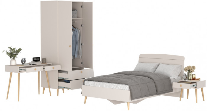 Афина Спальня 26-1200, кашемир серый