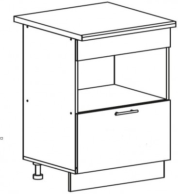 ШНЯ 600 корпус шкаф нижний с ящиком (600х820х460) б/ст ПВ дуб крафт золото