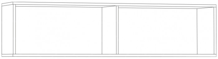 Ливерпуль Шкаф навесной, ясень ваниль/белый