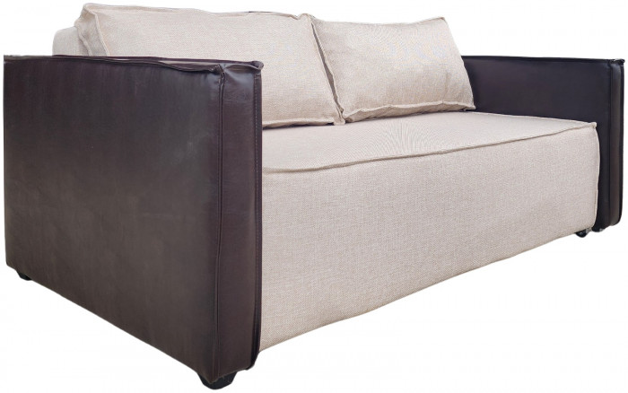 Диван-кровать Барон 140, аккордеон, 140х200, рогожка, бежевый