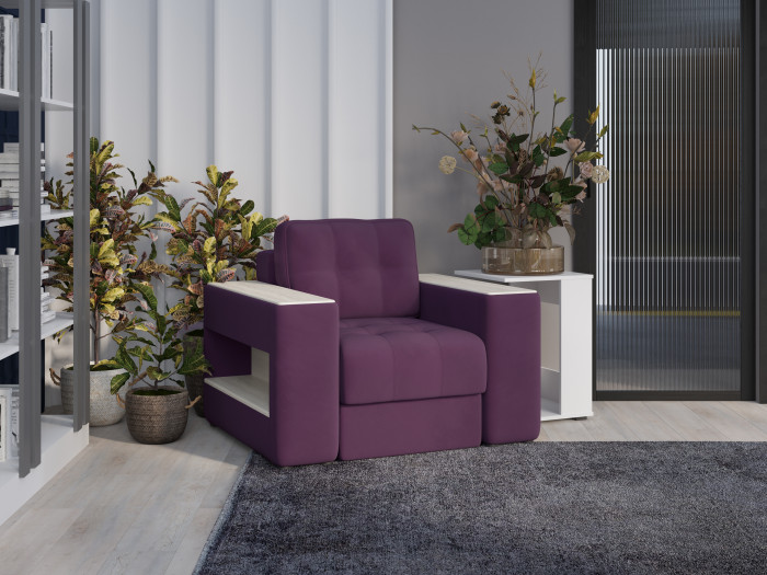 Кресло Доро, Винный/Клен кремовый МДФ