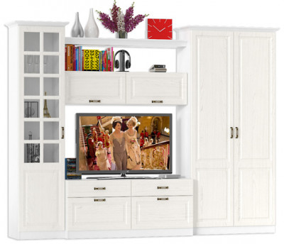 Ливерпуль Набор мебели 7, ясень ваниль/белый