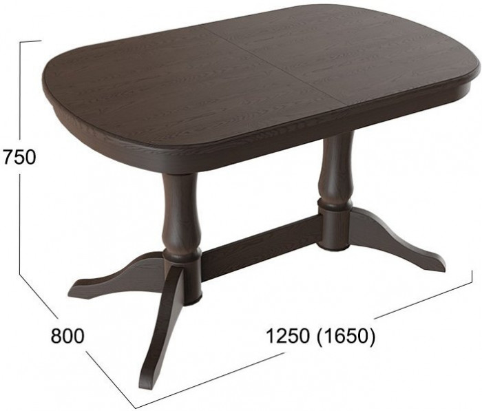 Стол обеденный Валенсия 1,8 (Слоновая кость)