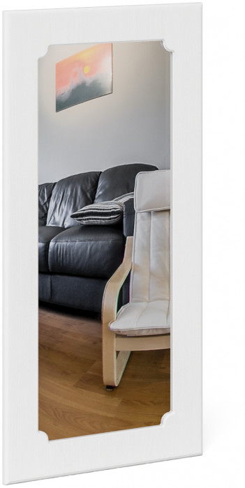 Прихожая П-6 Компоновка № 11, цвет белая шагрень/фасады МДФ белое дерево фрезеровка прованс, ШхГхВ 120х50х210 см., универсальная сборка