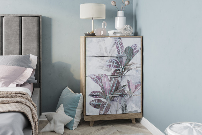 Комод "Мегаполис" КМ-02 Дуб каньон/фотопечать "Бали"