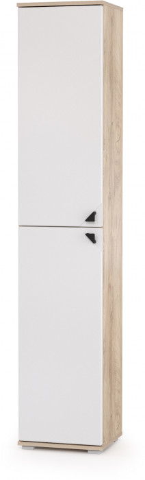 КР100 Бостон № 27, цвет дуб эндгрейн элегантный/фасады МДФ милк рикамо софт, 13.154+12.69+10.51+13.154, ШхГхВ 192,4х57,2х194,4 см.