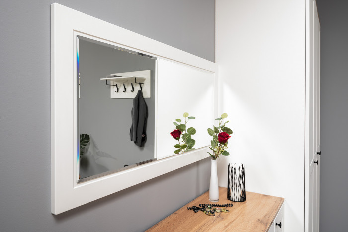 Остин Прихожая 36, белый шагрень/дуб крафт золотой