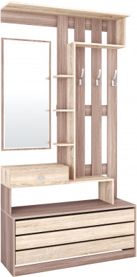 Ямайка Центральная секция ЯПЦС-1 (1100*2100*350) ясень шимо/дуб сонома