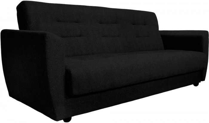 Диван Лира 140 черный ППУ