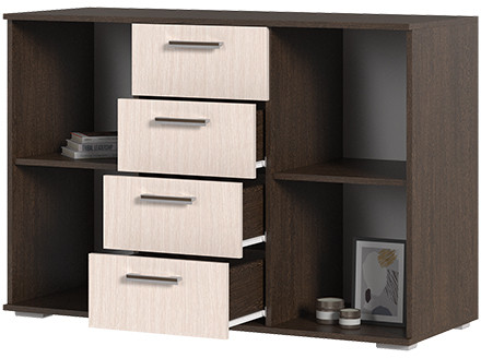 Комод К-2 венге/дуб белфорд