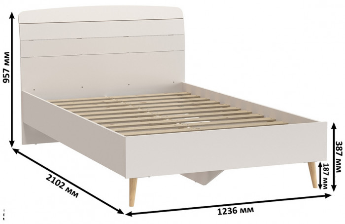 Афина Спальня 27-1200, кашемир серый
