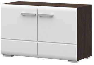 Прихожая Вегас Обувница 800х510х350 венге/белый глянец