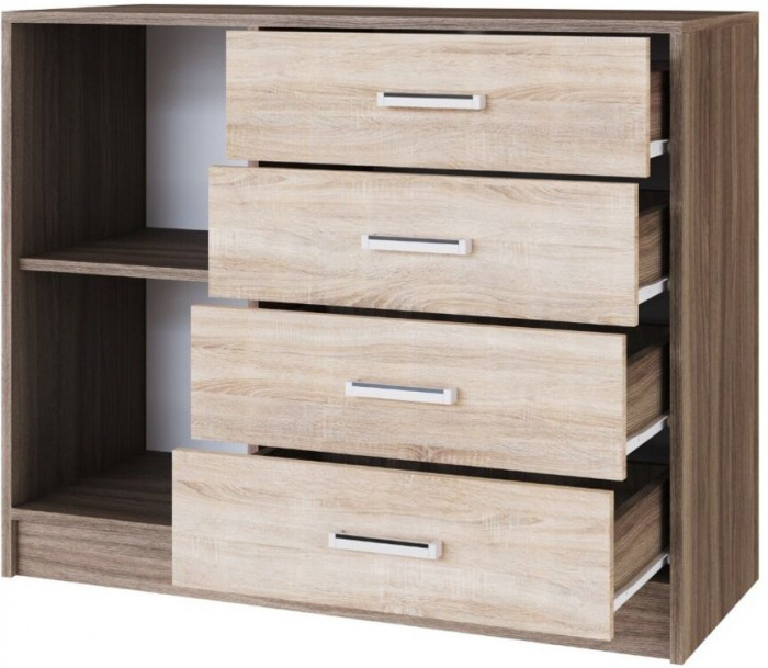 Комод Катрин-6 ясень шимо/дуб сонома