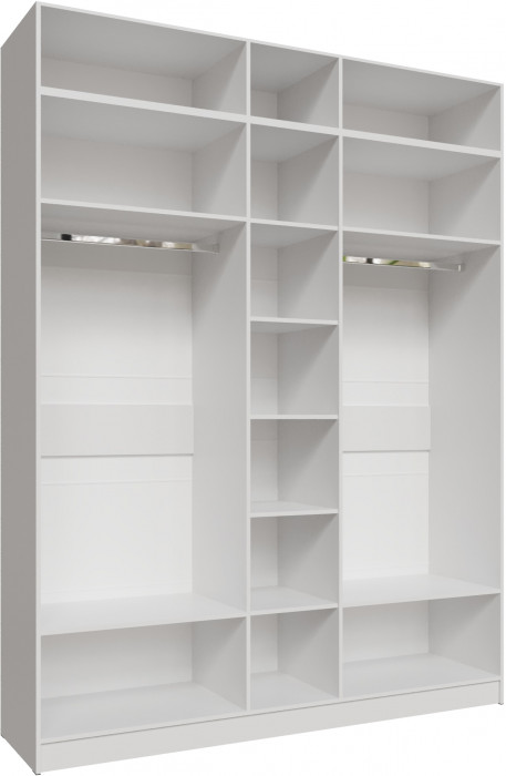 Шкаф 2,0 с антресолью Мадрид, Белый