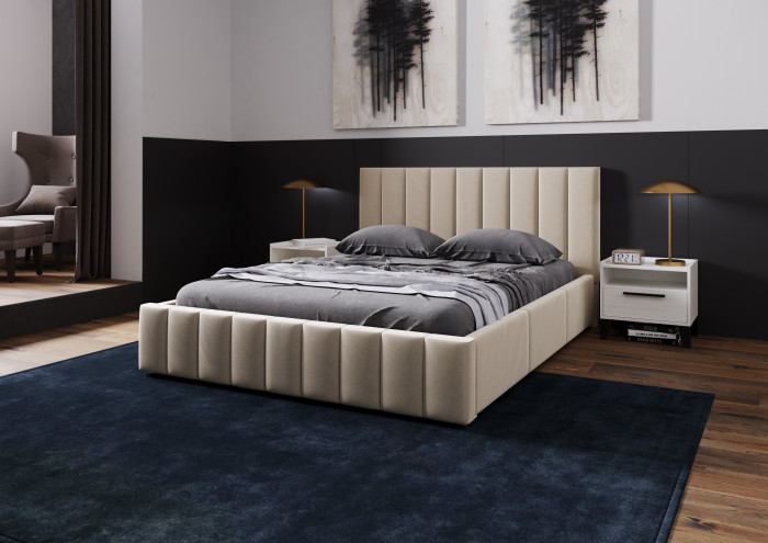 Нега Кровать интерьерная 160 бежевый, ПМ