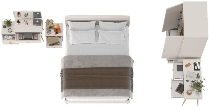 Афина Спальня 27-1600, кашемир серый